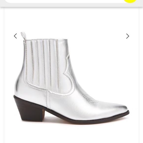 silver western ankle boots